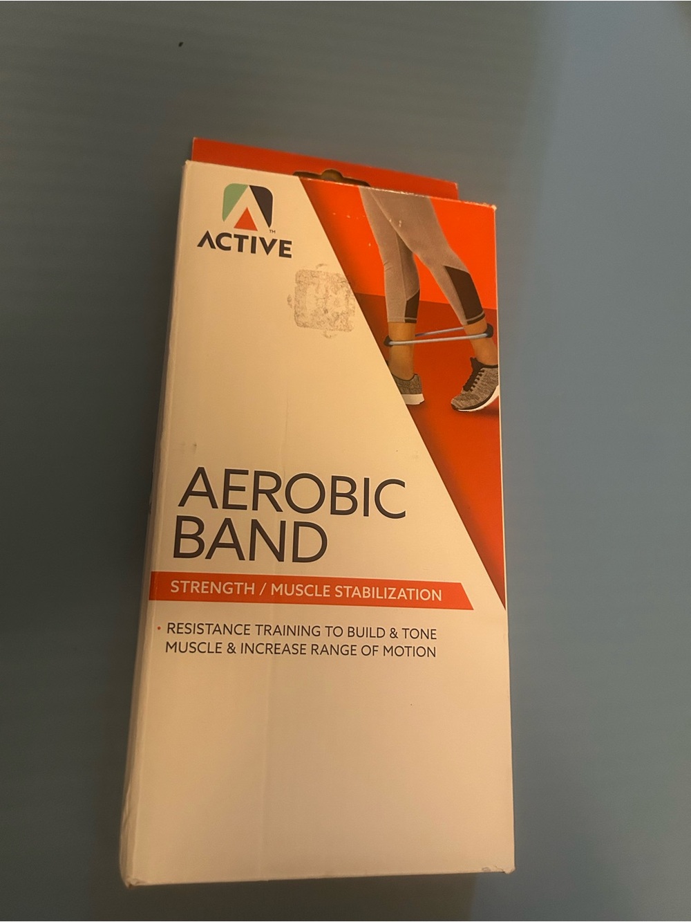Active USA Aerobic Band - Orange and White Packaging